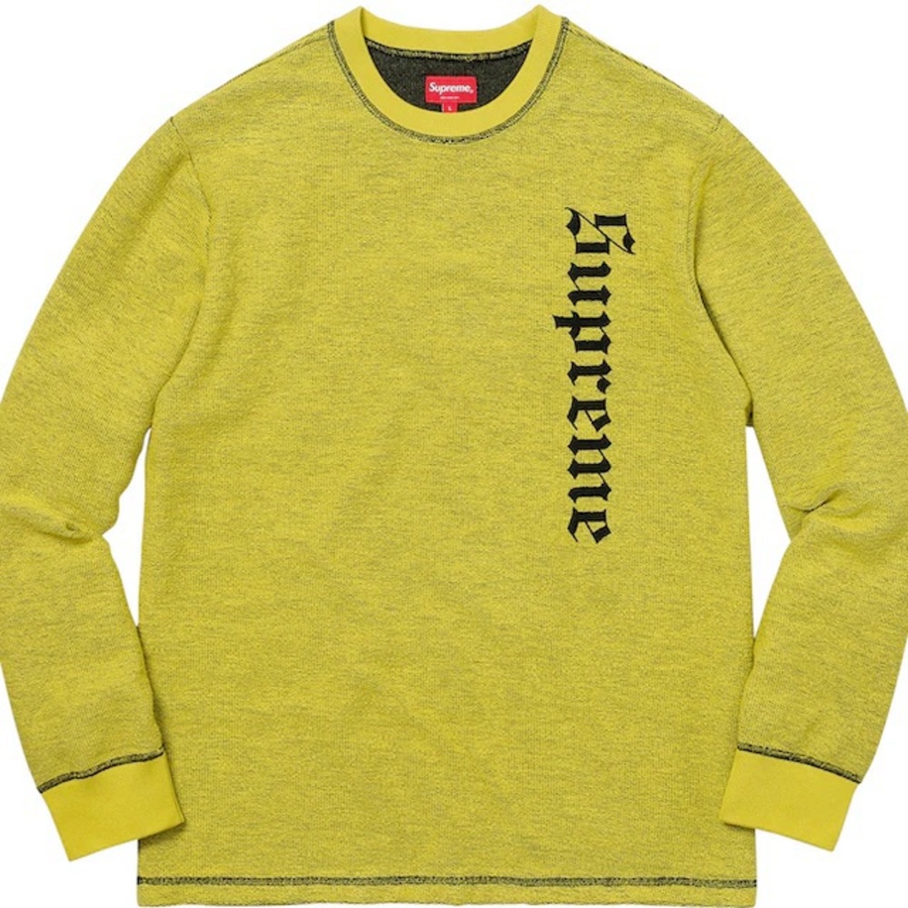 FW17 Supreme Reverse Terry L/S Top